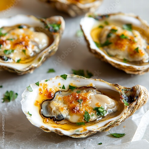 Baked Oysters with Parmesan and Parsley photo