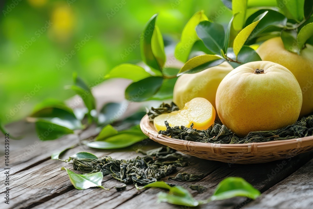 Sencha is a Japanese green tea made from whole Camellia sinensis leaves offering health benefits and great taste Ripe large quince Sencha is a Japanese green tea made from whole Camellia sinensis leaves offering health benefits and great taste Ripe large quince