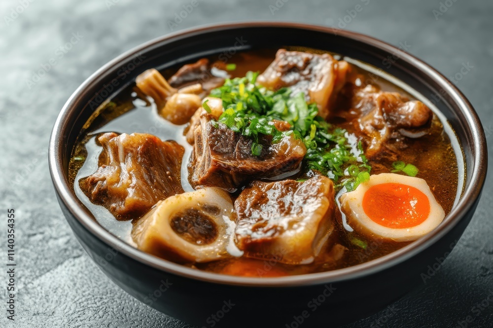 Seolleongtang is a Korean milky soup made from beef bones Seolleongtang is a Korean milky soup made from beef bones