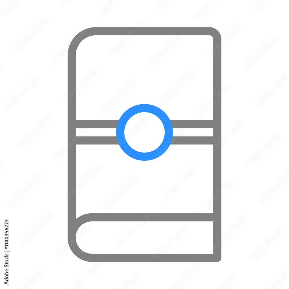 Book icon with bookmark. Concept of reading, education, and knowledge. Book icon with bookmark. Concept of reading, education, and knowledge.