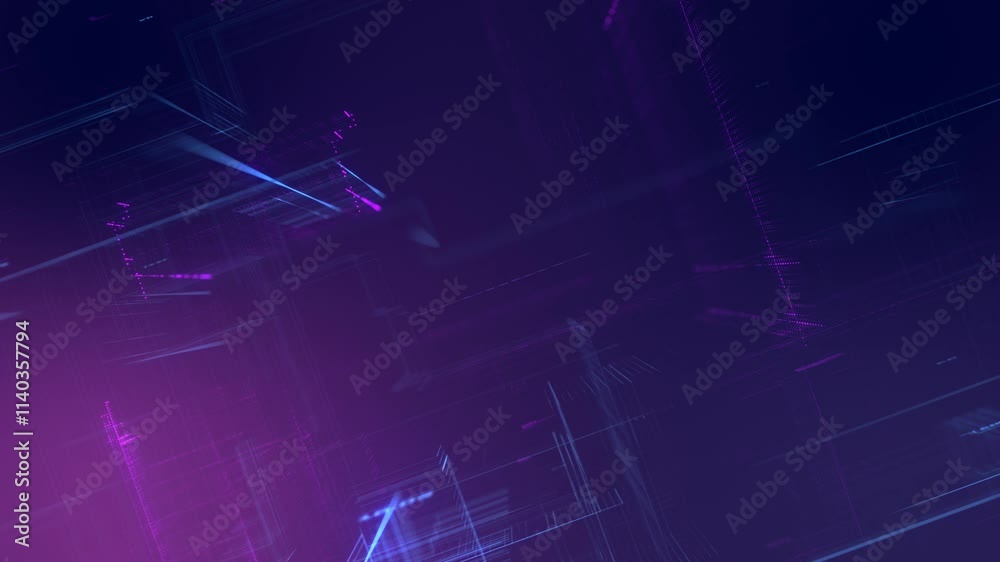 'Security' text Neon glitch animation, 4K. Glowing alphabet with ...