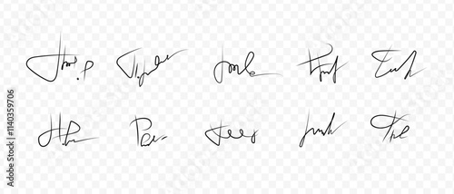 Fake signatures. Fake autograph. Personal signature calligraphy. Contrived signature. To sign autographs. Put pen to paper