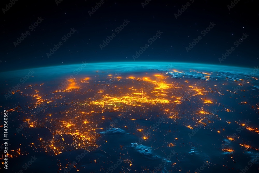 Obraz premium Earths Night Lights from Space8