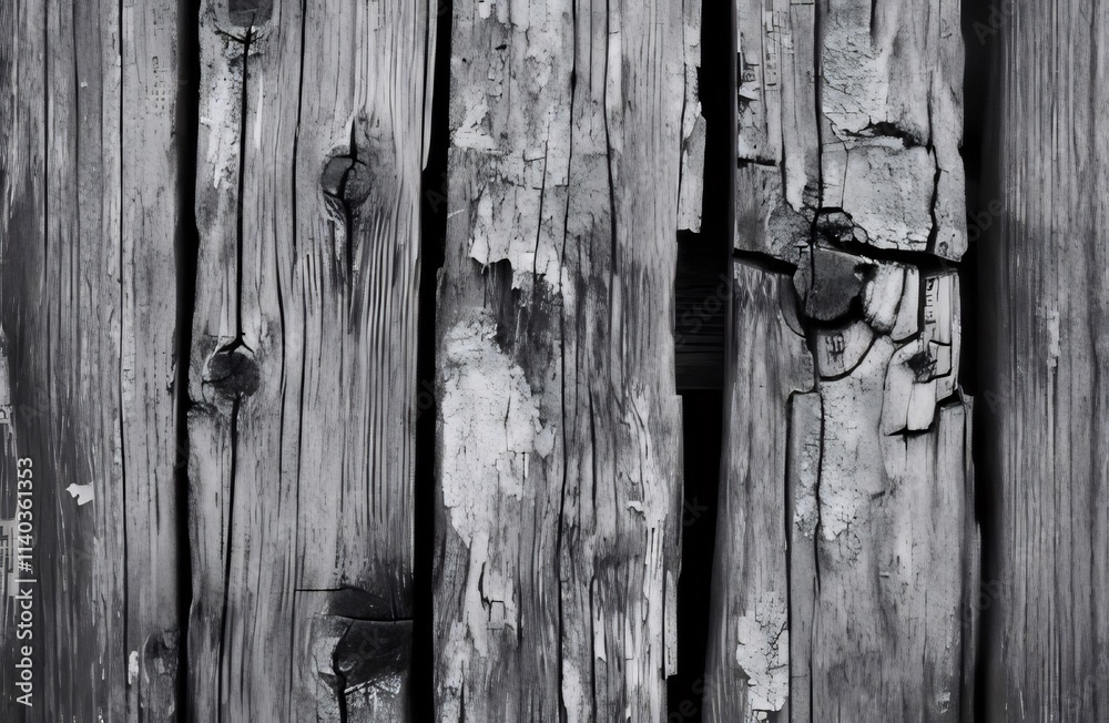 Weathered gray wooden planks, close-up texture. Weathered gray wooden planks, close-up texture.