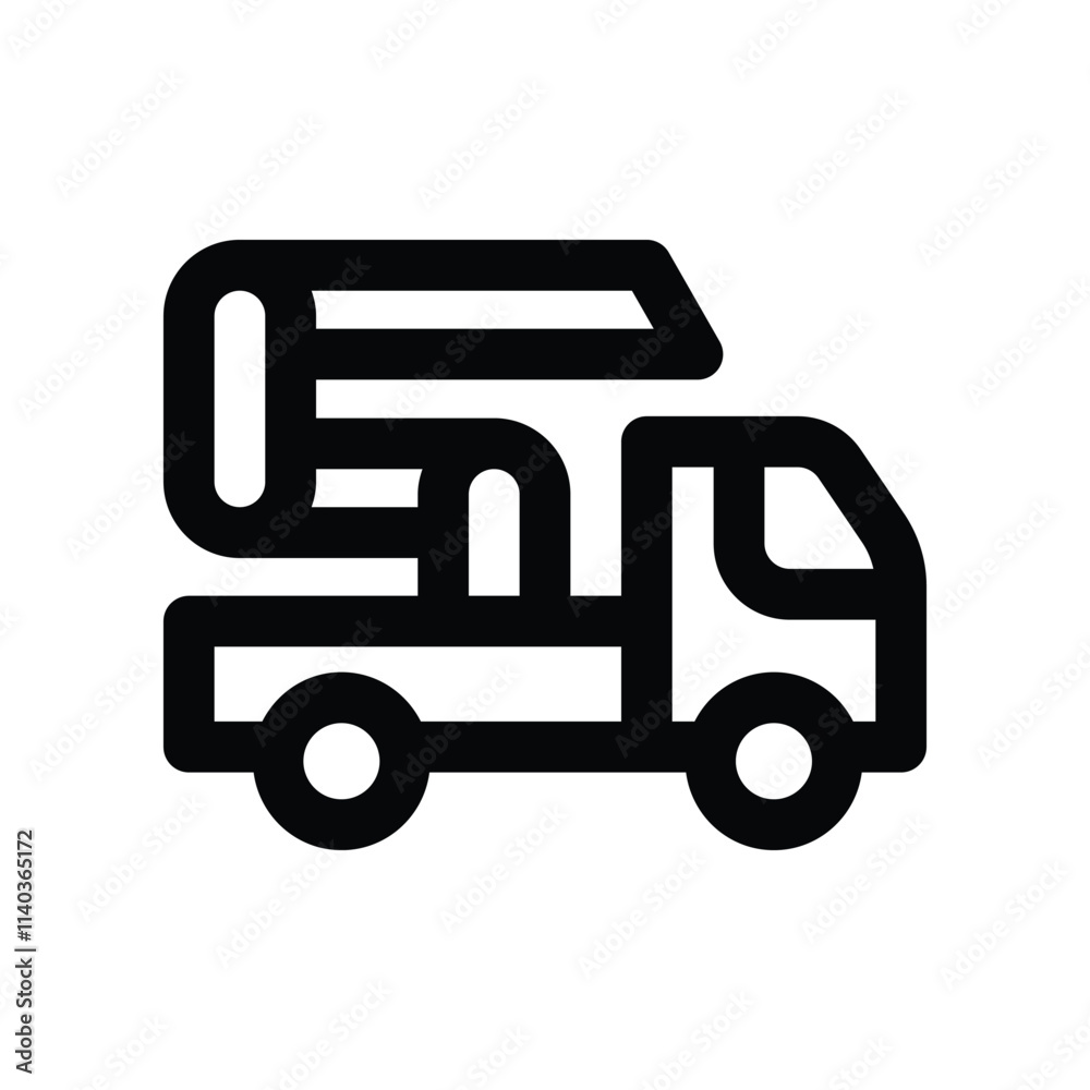 Fototapeta premium concrete pump icon. vector line icon for your website, mobile, presentation, and logo design.
