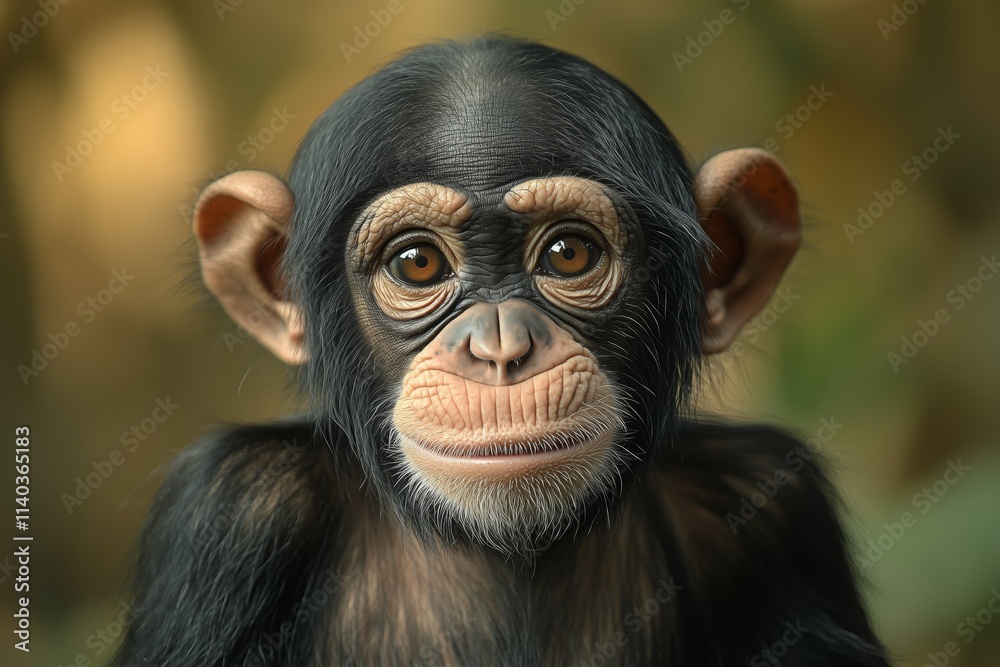 Curious Gaze, Monkey Curious Gaze, Monkey