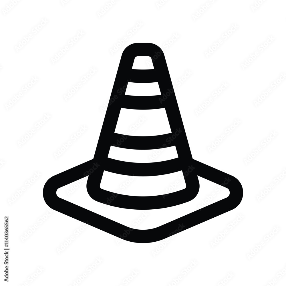 traffic cone icon. vector line icon for your website, mobile, presentation, and logo design. traffic cone icon. vector line icon for your website, mobile, presentation, and logo design.