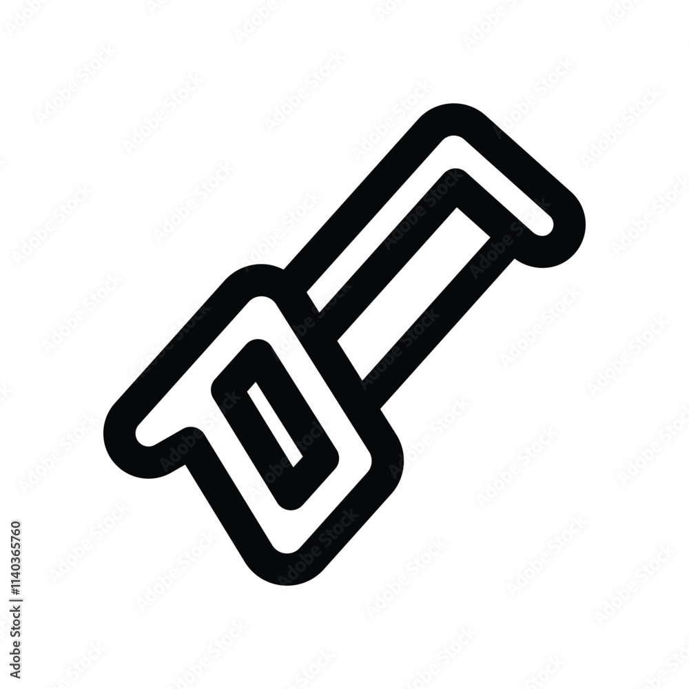 hacksaw icon. vector line icon for your website, mobile, presentation, and logo design. hacksaw icon. vector line icon for your website, mobile, presentation, and logo design.