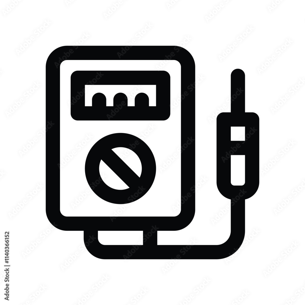 voltmeter icon. vector line icon for your website, mobile, presentation, and logo design. voltmeter icon. vector line icon for your website, mobile, presentation, and logo design.