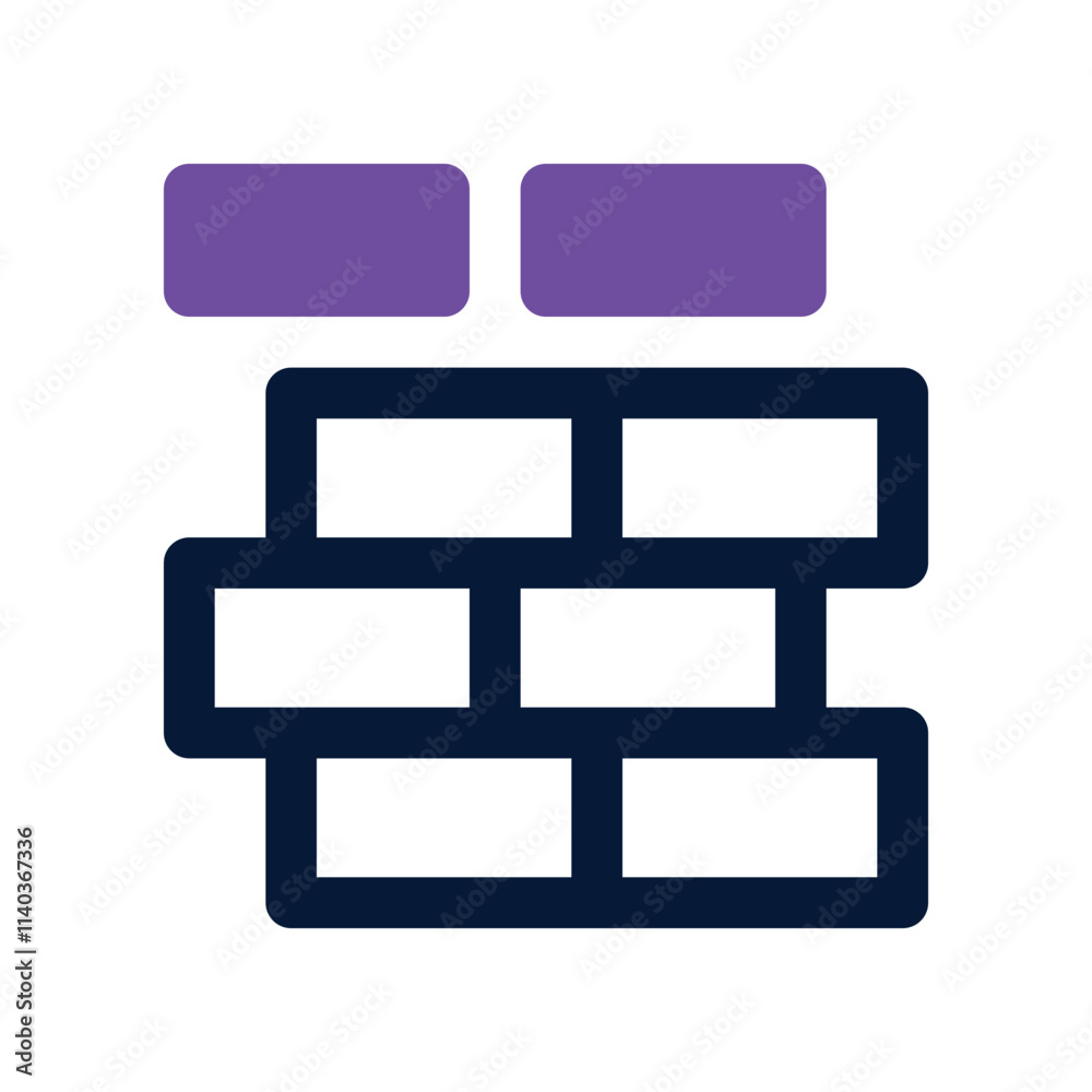 brick icon. vector dual tone icon for your website, mobile, presentation, and logo design. brick icon. vector dual tone icon for your website, mobile, presentation, and logo design.