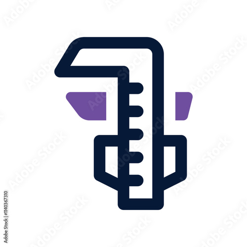 caliper icon. vector dual tone icon for your website, mobile, presentation, and logo design.