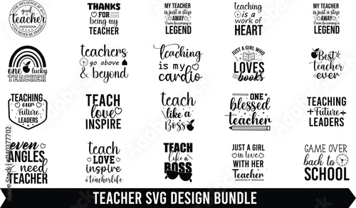 Teacher SVG Design Bundle