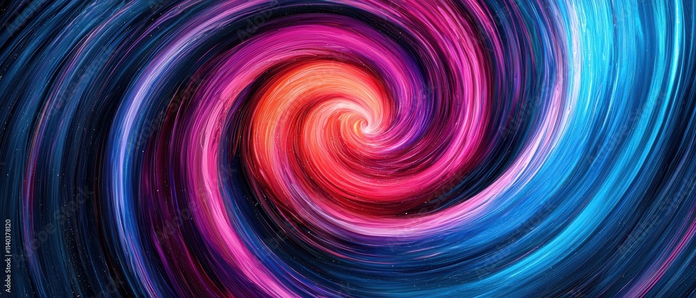 Fototapeta premium A vibrant swirl of colors, blending shades of purple, pink, and blue in a dynamic, abstract design.