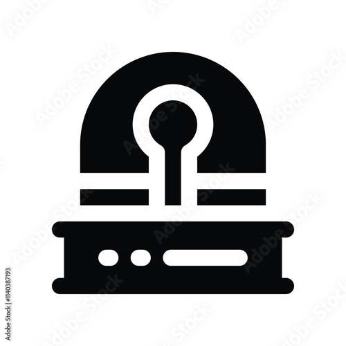 alarm icon. vector glyph icon for your website, mobile, presentation, and logo design.