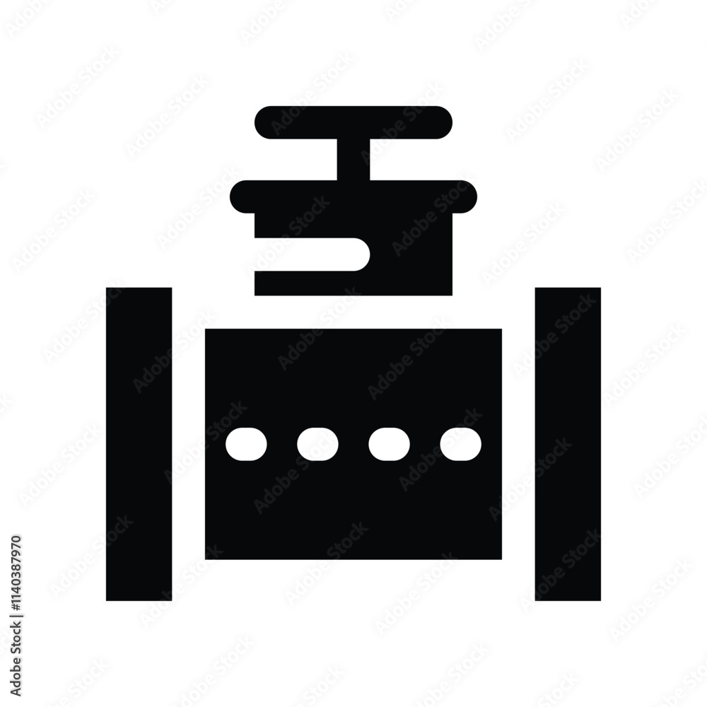 Fototapeta premium pipeline icon. vector glyph icon for your website, mobile, presentation, and logo design.