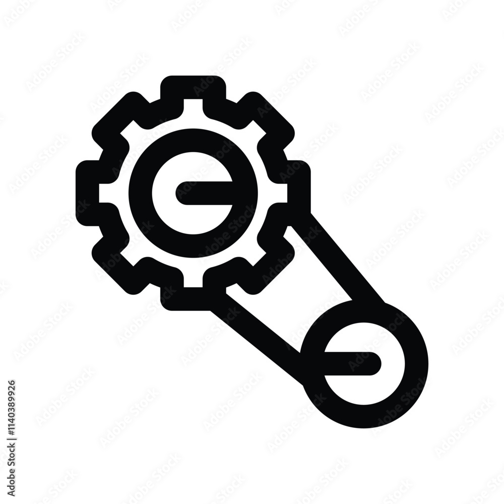 industrial gear icon. vector line icon for your website, mobile, presentation, and logo design. industrial gear icon. vector line icon for your website, mobile, presentation, and logo design.