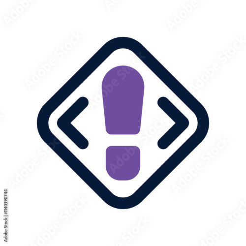 danger icon. vector dual tone icon for your website, mobile, presentation, and logo design.