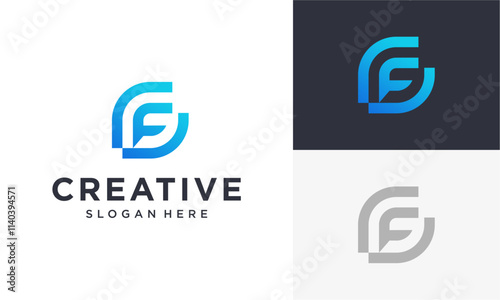 initial cf vector logo