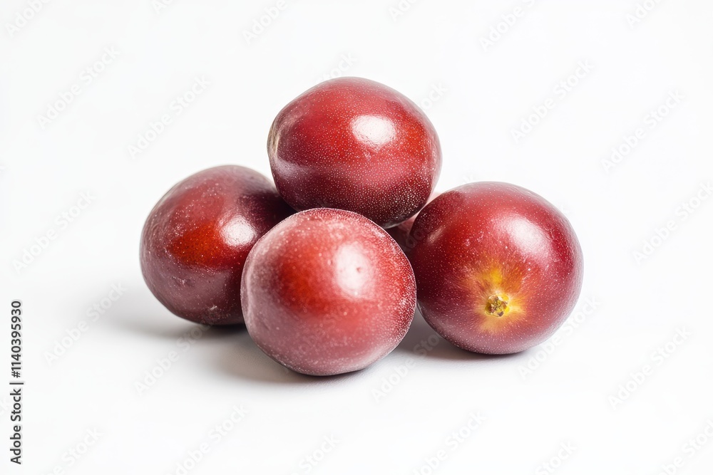 White background with jujube or Chinese date White background with jujube or Chinese date