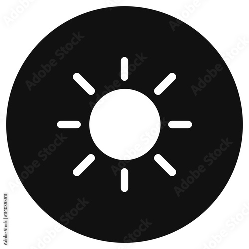 Editable vector sun sunlight icon. Part of a big icon set family. Perfect for web and app interfaces, presentations, infographics, etc