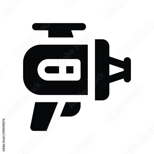 blaster icon. vector glyph icon for your website, mobile, presentation, and logo design.