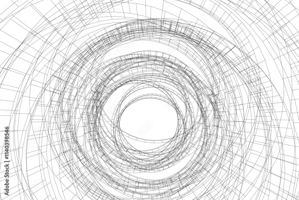 Obraz premium Abstract architectural background 3d illustration