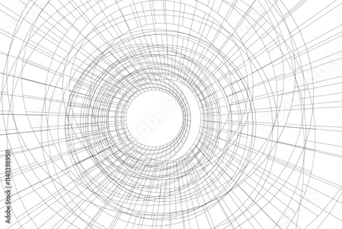 Abstract architectural background 3d illustration