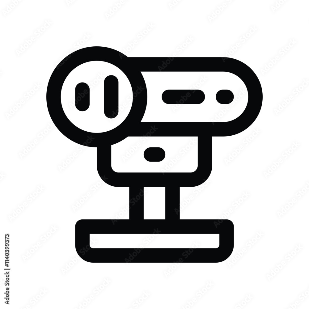 motion sensor icon. vector line icon for your website, mobile, presentation, and logo design. motion sensor icon. vector line icon for your website, mobile, presentation, and logo design.