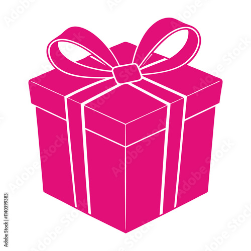 Gift Box Logo Design Vector photo