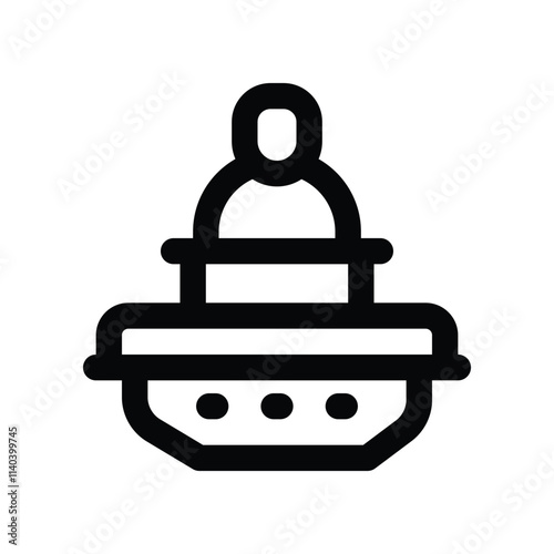 hoverboard icon. vector line icon for your website, mobile, presentation, and logo design.