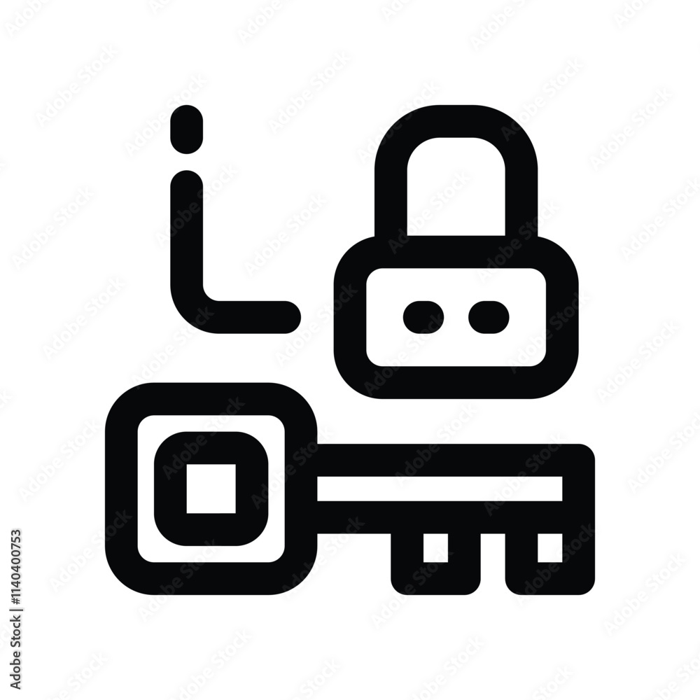 padlock icon. vector line icon for your website, mobile, presentation, and logo design. padlock icon. vector line icon for your website, mobile, presentation, and logo design.