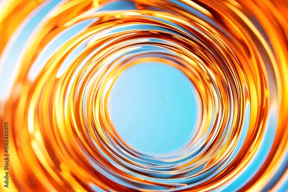 Abstract swirling orange and blue background. Abstract swirling orange and blue background.