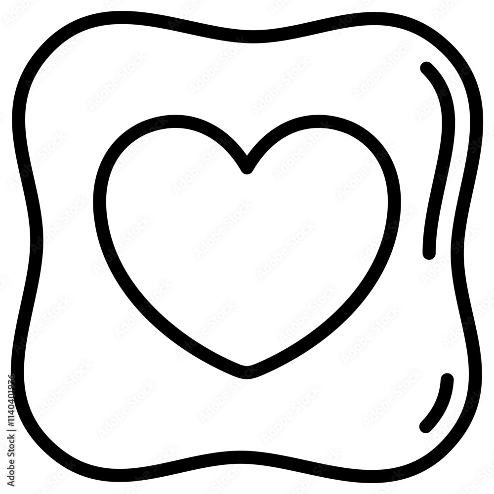 Heart Pillow Icon Element For Design Heart Pillow Icon Element For Design