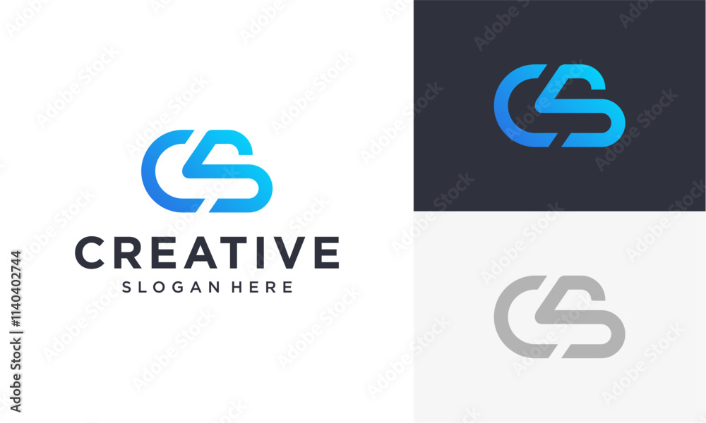 initials cs vector logo initials cs vector logo