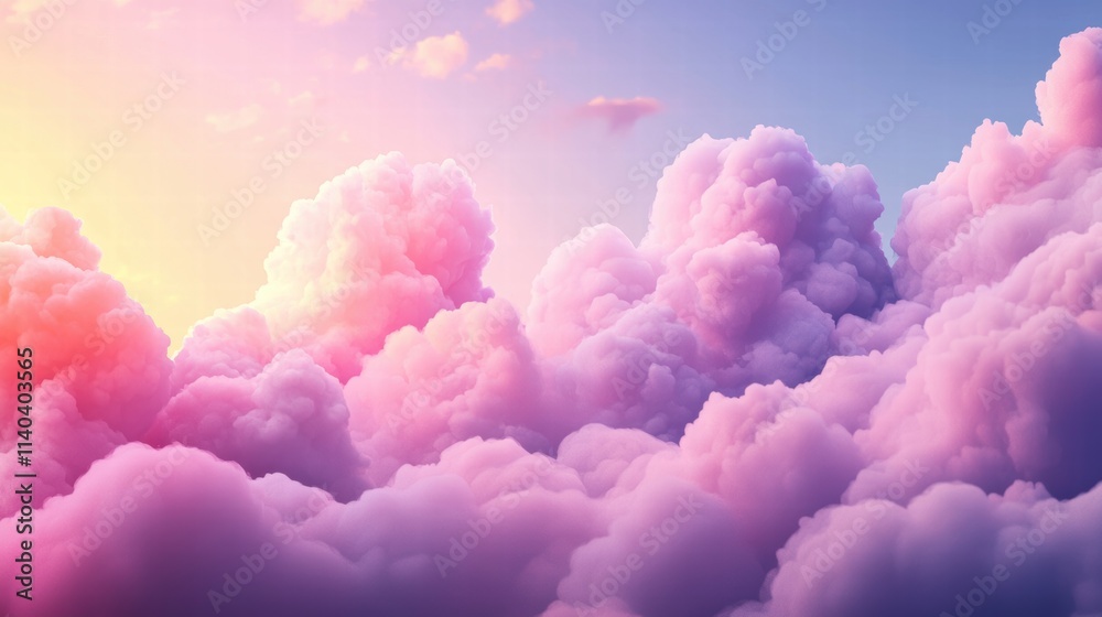 Dreamy pastel clouds at sunset Dreamy pastel clouds at sunset