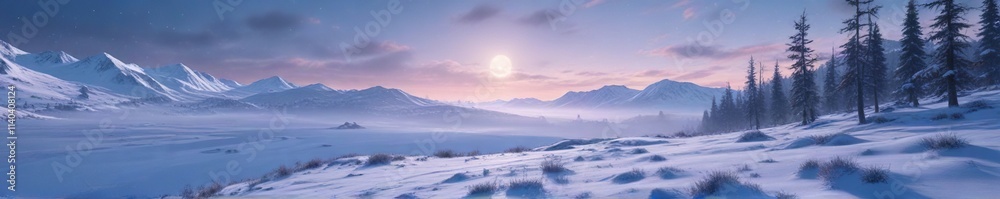 A beautiful and serene winter landscape with soft snowfall on a vast expanse of blue, serenity , vast expanse of blue, wintery wonderland A beautiful and serene winter landscape with soft snowfall on a vast expanse of blue, serenity , vast expanse of blue, wintery wonderland