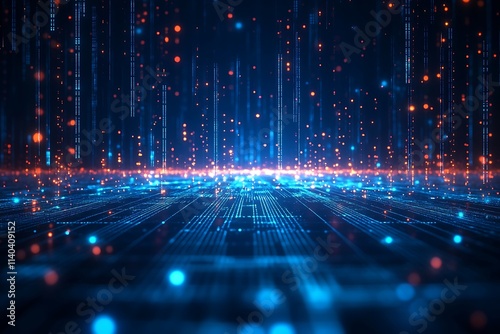 Abstract Digital Flow Background