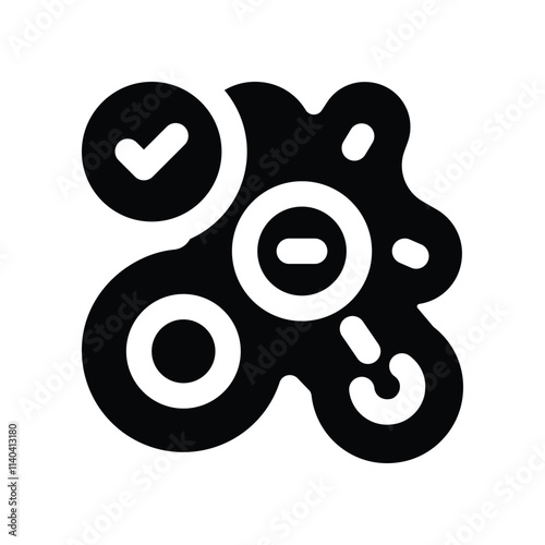 amoeba icon. vector glyph icon for your website, mobile, presentation, and logo design.