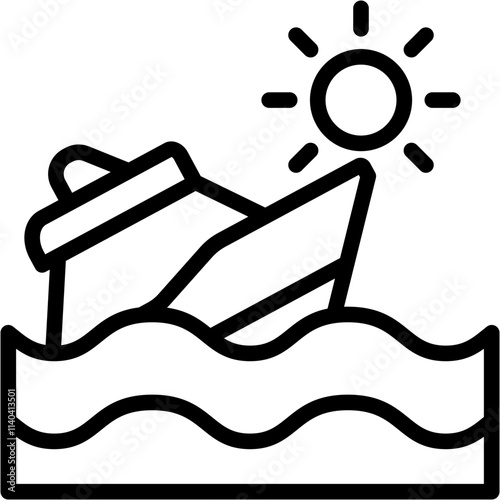 Sinking Boat icon