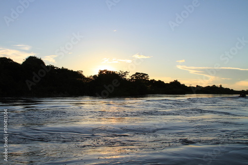 Sunset in the Brazilian Amazon