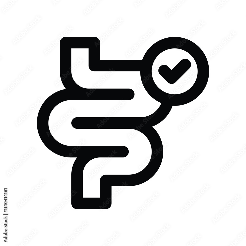 intestine icon. vector line icon for your website, mobile, presentation, and logo design. intestine icon. vector line icon for your website, mobile, presentation, and logo design.