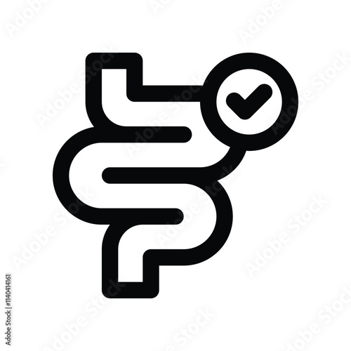 intestine icon. vector line icon for your website, mobile, presentation, and logo design.