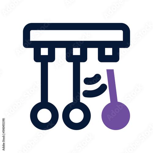 newton cradle icon. vector dual tone icon for your website, mobile, presentation, and logo design.