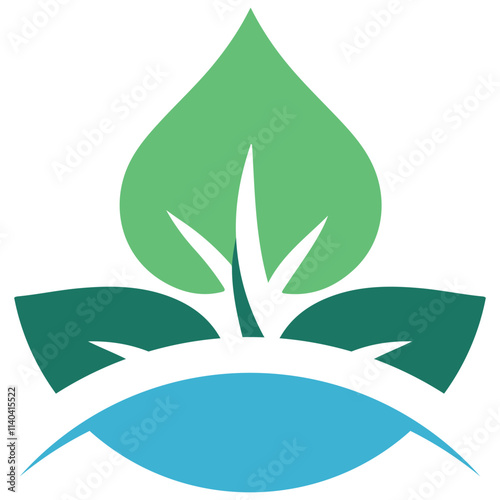 Eco Friendely Minimalist Icon Logo vector – Sustainability and Renewable Energy Design