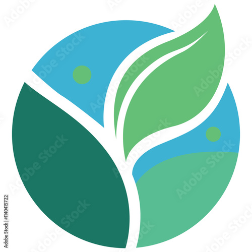 Eco Friendely Minimalist Icon Logo vector – Sustainability and Renewable Energy Design