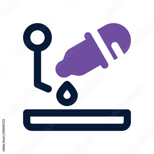 pipette icon. vector dual tone icon for your website, mobile, presentation, and logo design.