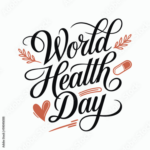 World Health Day Typography Banner Design