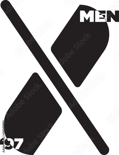 "X men '97 " text vector Design, Graphic and illustration