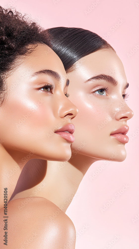 portrait of woman with perfect skin portrait of woman with perfect skin