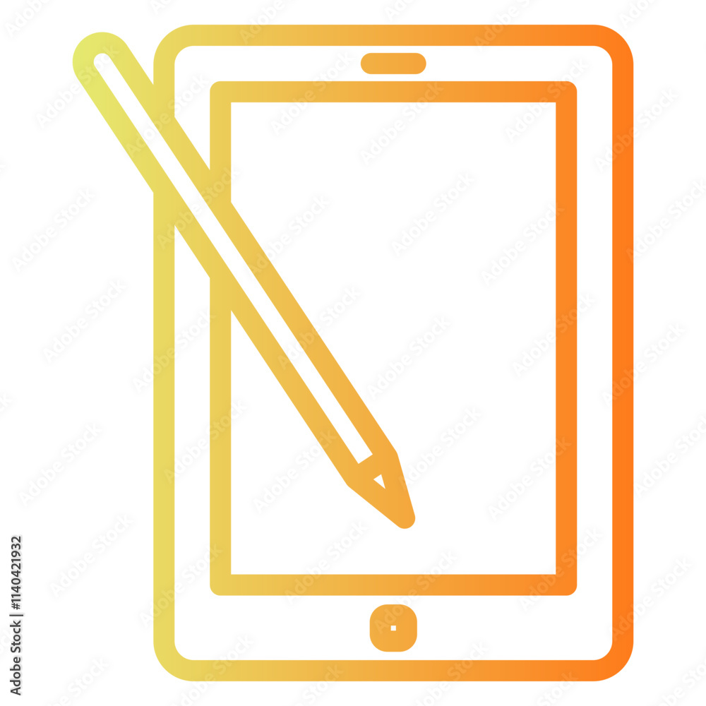 Yellow gradient technology icon image of various forms of electronic technology products Yellow gradient technology icon image of various forms of electronic technology products